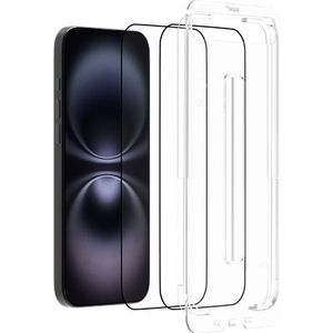 Screenprotector met Applicator geschikt voor iPhone 16 Pro Max - Screenprotector van Gehard Glas - 2 Stuks