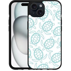 Hardcase Hoesje geschikt voor iPhone15 Schildpadjes