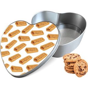Koektrommel Frikandelbroodjes Hart - Bewaarblik 14x15x5 cm