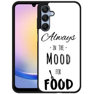 Hardcase Hoesje geschikt voor Samsung Galaxy A25 Mood for Food Black