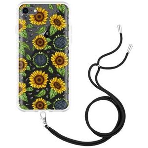 Hoesje met Koord geschikt voor iPhone 8 - Sunflowers