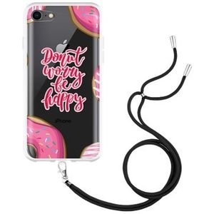 Hoesje met Koord geschikt voor iPhone 7 - Donut Worry