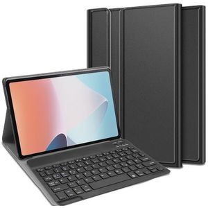 Hoes met Toetsenbord geschikt voor Lenovo Tab M10 Gen 3 - Qwertz indeling - Zwart