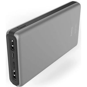 Hama Power Pack ALU15HD 15000 mAh Zilver - 3 Uitgangen