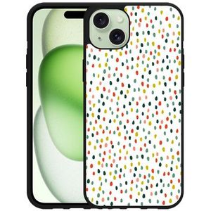 Hardcase Hoesje geschikt voor iPhone 15 Plus Happy Dots