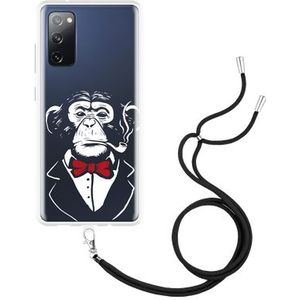Hoesje met Koord geschikt voor Samsung Galaxy S20 FE - Smoking Chimp