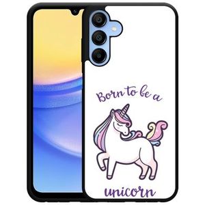 Hardcase Hoesje geschikt voor Samsung Galaxy A15 / A15 5G Born to be a Unicorn