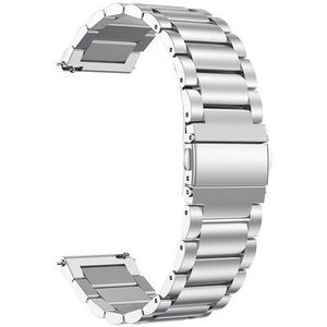 Bandje geschikt voor Huawei Watch GT 2 42mm - Metalen Horlogebandje - Zilver