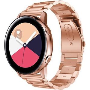 Metalen armband voor Samsung Galaxy Watch Active - Rose Goud
