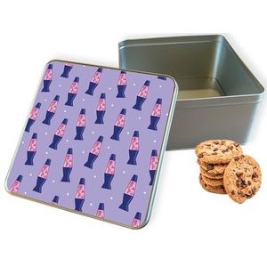 Koektrommel Lavalampen Vierkant - Bewaarblik 20x20x10 cm