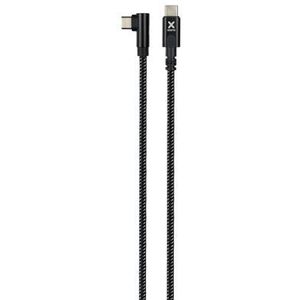 Xtorm 90deg USB-C naar USB-C Kabel - 150cm - Zwart