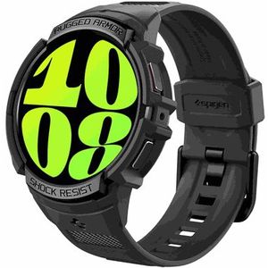 Samsung Galaxy Watch6 44mm Hoesje - Spigen Rugged Armor Pro Case - Zwart