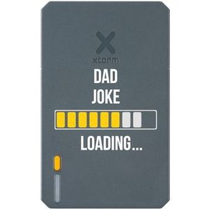 Xtorm Powerbank 10.000mAh Grijs - Design - Dad Joke
