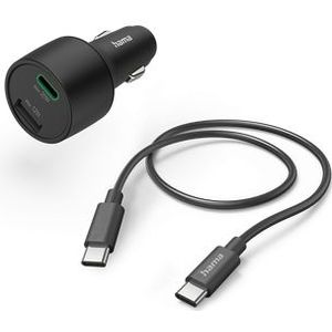 Hama Auto Snellader - USB-C en USB-A - PD 32W - 1m - Zwart