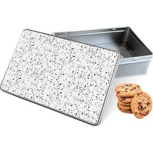 Koektrommel Terrazzo Look Rechthoek - Bewaarblik 20x13x5 cm