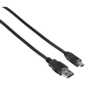 Hama Navi USB-A naar USB-Mini Kabel - 180cm - Zwart