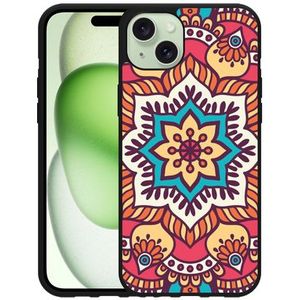 Hardcase Hoesje geschikt voor iPhone 15 Plus Mandala Hippie