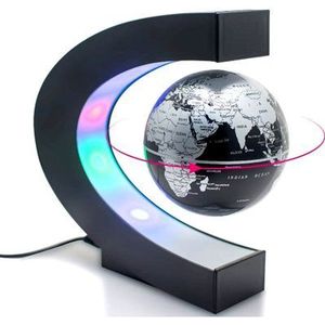 Zwevende Wereldbol Magnetisch Draaibaar - Bureau Accessoire Met LED verlichting