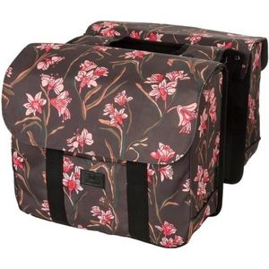 FastRider - Nyla Flourish - Dubbele Fietstas - Bloemenprint - Waterafstotend - 32L