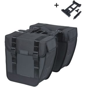 Dubbele Fietstas Tour Waterproof MIK 2.0 28L Zwart