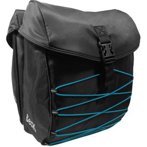 Dubbele fietstas S.tar Zwart/Blauw 36L