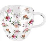Ambiente Dubbelwandig glas Charlotte white 200ml transparant Glas Ambiente Waterglas