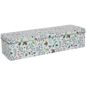 Cakeblik Kerst "berry" Print, Rechthoekig 29.1x10x6.9cm multi Blik Svenska Living Voorraadbus