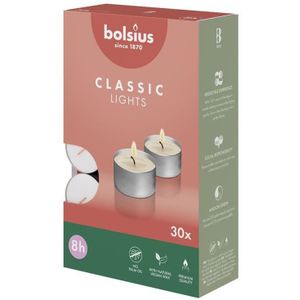 Bolsius - Theelichten - 30 stuks per verpakking - Doos