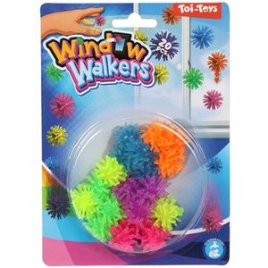 Toi Toys Fun raamkruipers mini pufferbal 2cm kaart a 20st verschillende Kunststof Toi-Toys Uitdeelcadeaus