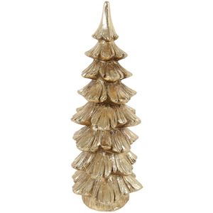 Ornament boom Norden XL goud polystone 16,5x14x36,5cm goud Polystone Countryfield Decoratief beeld of figuur