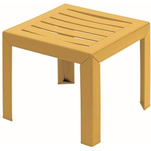 Grosfillex Miami Bijzet Tuintafel Kunststof Pp 40x40cm Geel geel Grosfillex