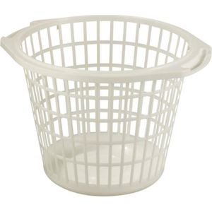 Sunware - Basic wasmand 48cm rond wit - 48 x 48 x 33 cm