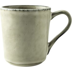 Dutch Rose Organic Mok 39 cl - Theemok - Koffiemok - Creme - Stoneware Handgemaakt .