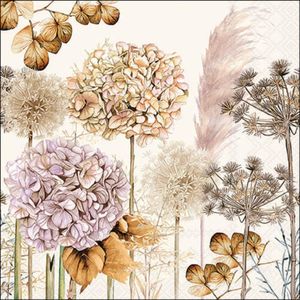 Ambiente Servetten 33cm Dried Flowers FSC Mix beige Papier Ambiente Servetten