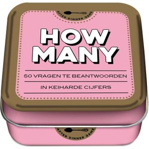 After Dinner Games How Many - Gezelschapsspel met 50 uitdagende vragen in een blikje!