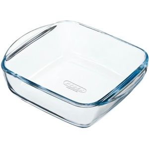 Pyrex Airfryer ovenschaal vierkant 2,2L 25x22x7cm transparant Glas Pyrex Ovenschaal (22.0000cm x 22.0000cm)