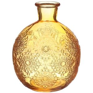 Vaas Bologna oker Ø9,5xH12cm oranje Glas Ideas 4 Seasons Vaas