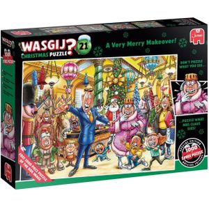 Wasgij Christmas 21 - Een feestelijke make-over! (2x1000 stukjes) FSC Mix 70% Karton Jumbo Puzzel