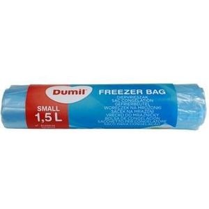 Dumil Diepvrieszakjes 1,5L 100 Stuks blauw Kunststof Dumil Ijsblokjesmaker