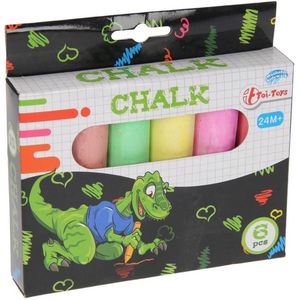 Toi Toys Chalk Stoepkrijt 6 Stuks In Doosje Toi-Toys Stoepkrijt