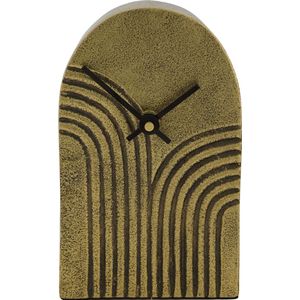 Klok aluminium goud 10x4x16,5cm goud Aluminium Dijk Natural Collections Klok