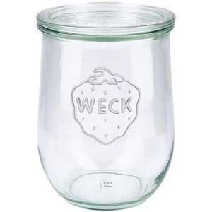 Weck Tulp glas met deksel (1062ml) 1L 6 stuks transparant Glas Weck Weckpot