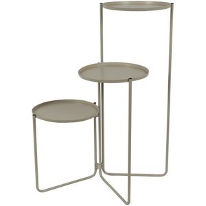 Countryfield Ravi Plantenstandaard Beige 50x35x70cm beige Metaal Countryfield Tafel