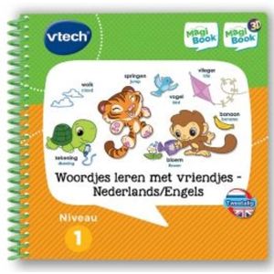 VTech MagiBook Activiteitenboek - Woordjes Leren met Vriendjes - Niveau 1 - NL/EN - 2 tot 5 Jaar