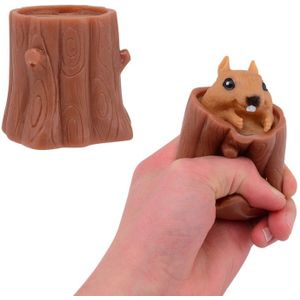 Johntoy Squeeze& Pop Eekhoorn Assorti Kunststof Johntoy Squishy