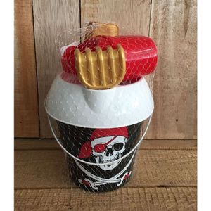 Emmer setje - piraat - incl schepje/harkje/gieter - strand/zand speelgoed