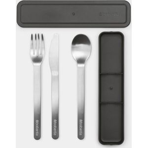 Brabantia Make & Take Bestekset - 3-delig - Dark Grey