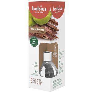 Bolsius - True Scents - Geurstokjes - 60 ml - Oud Wood