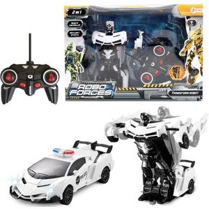 Toi Toys Roboforces Veranderrobot Met Licht Politieauto R-C Toi-Toys Speelgoedvoertuig