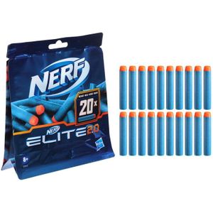 Hasbro 20 Nerf Elite 2.0 Darts - Navulpak met 20 officiële darts voor Nerf Elite 2.0 blasters